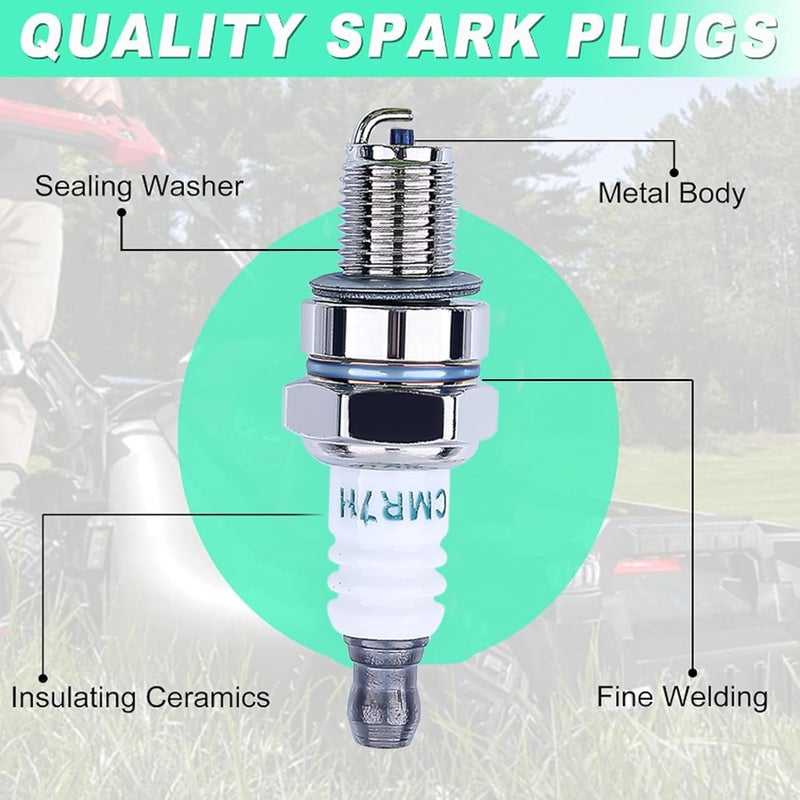 Adefol CMR7H Spark Plugs Replacement for Shindaiwa 3699-91867 Red Max 369991867, 506615101, 544260901,1 Pack Spark plug for Husqvarna 581362301 Stihl Redmax Blowers Brushcutters Trimmers Chain Saws - Image 3